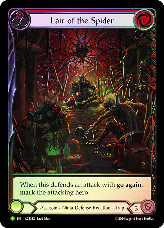 LGS Lair of the Spider (Red) - LGS382 Rainbow Foil
